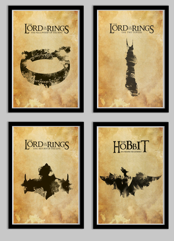 Lord of the Rings and Hobbit Poster