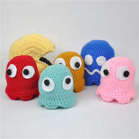 Pacman and Ghosts Crochet