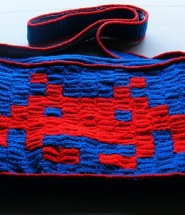 Space Invaders Crochet Bag