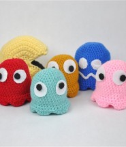 Pacman and Ghosts Crochet